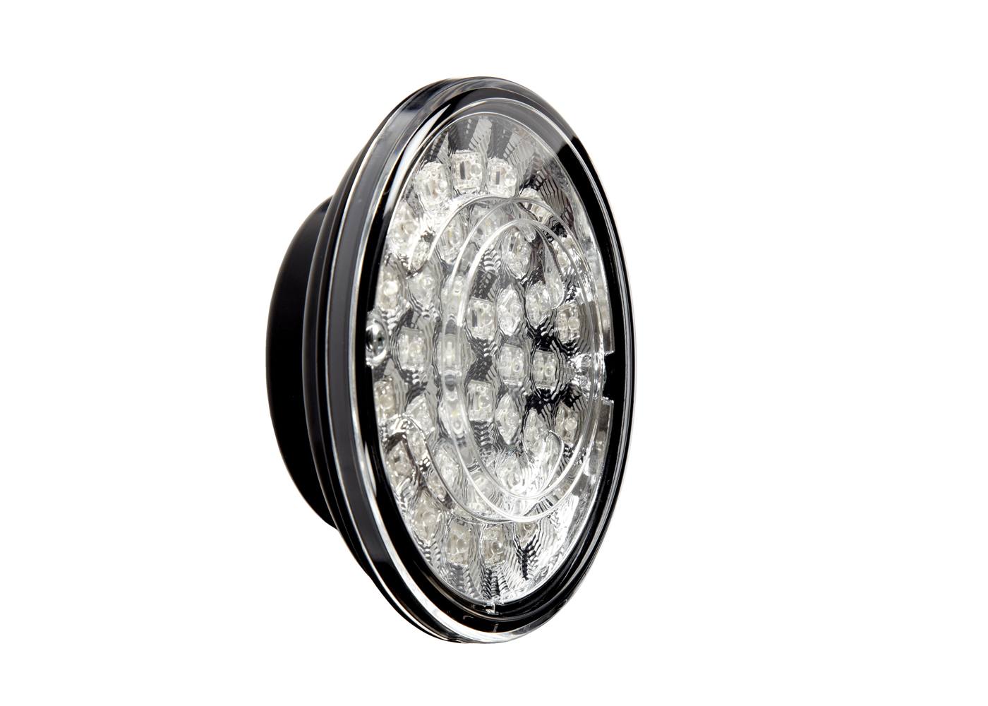 RCV4406 122mm Clear Lens LED Fog and Reverse Lamp side view